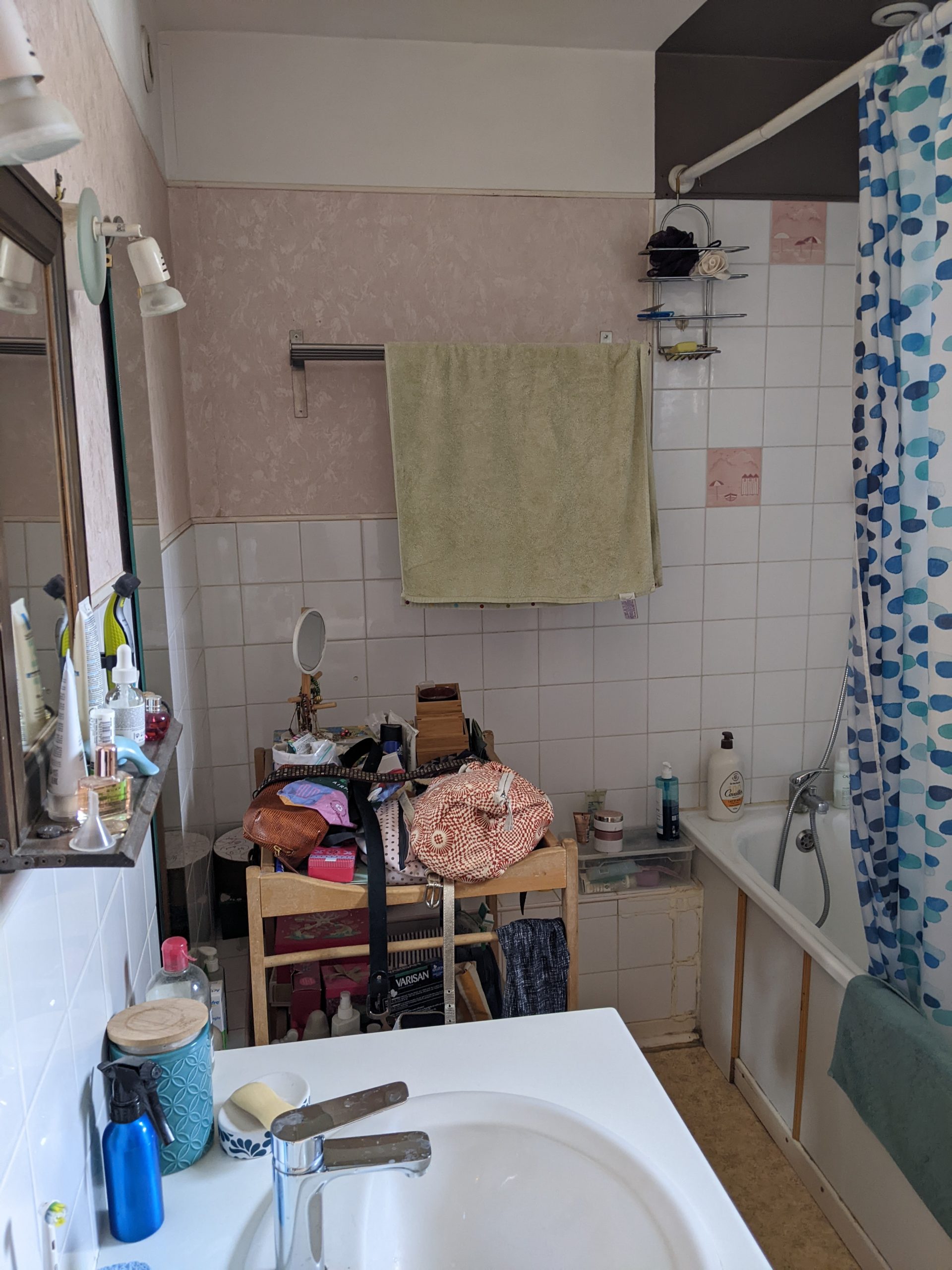 salle de bain avant rénovation